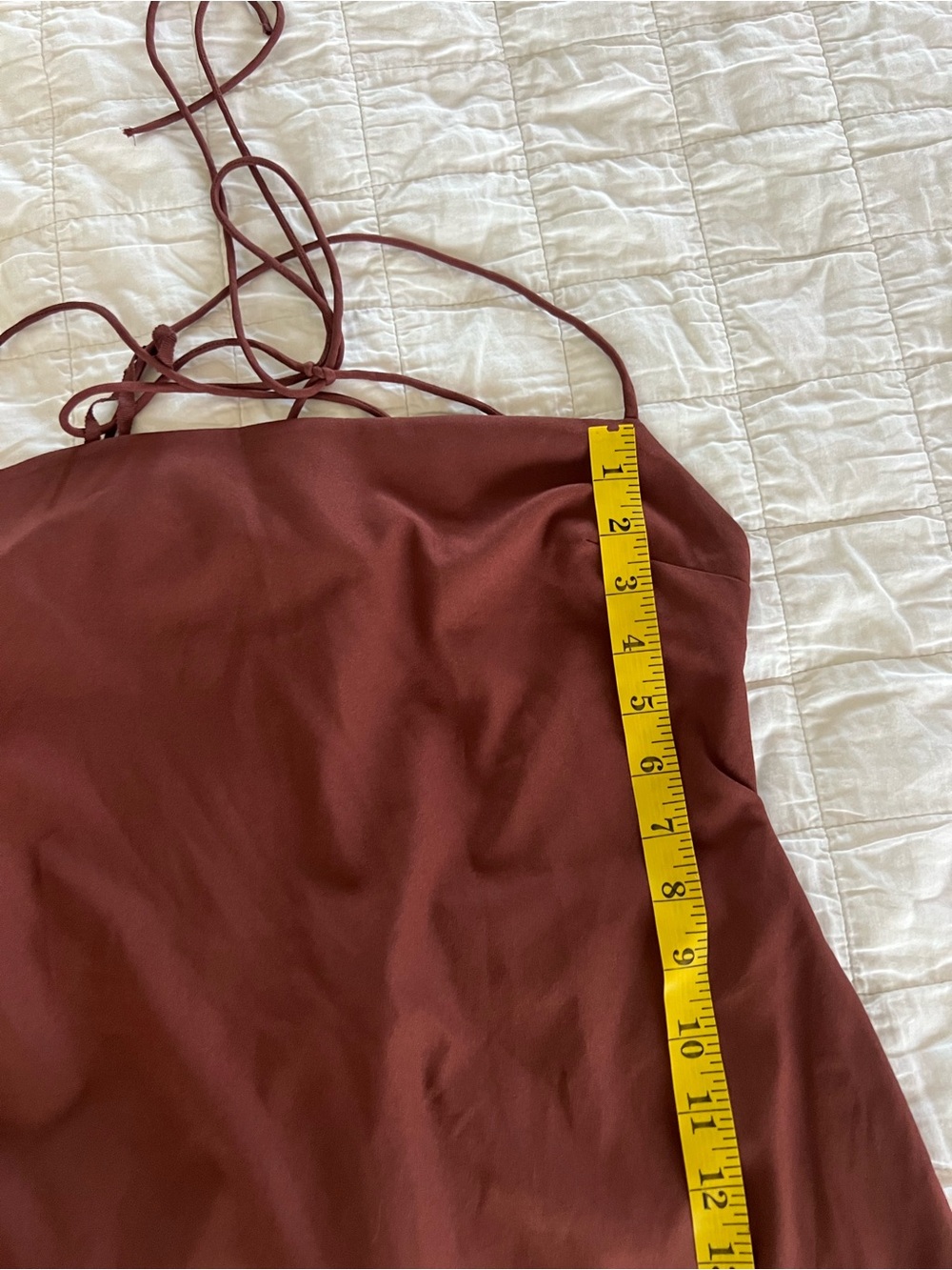 BHLDN Gavin Dress size 4 brown rust orange open back - Picture 8 of 10
